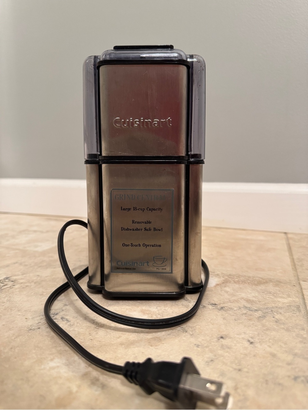 Cuisinart Stainless Steel Electric Coffee Grinder - Silver & Black